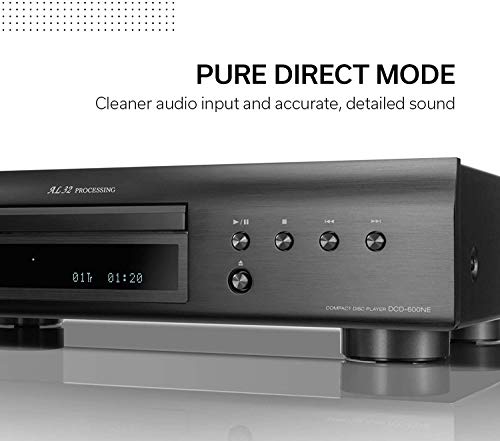 Denon DCD-600NE con Mando a distancia, Negro