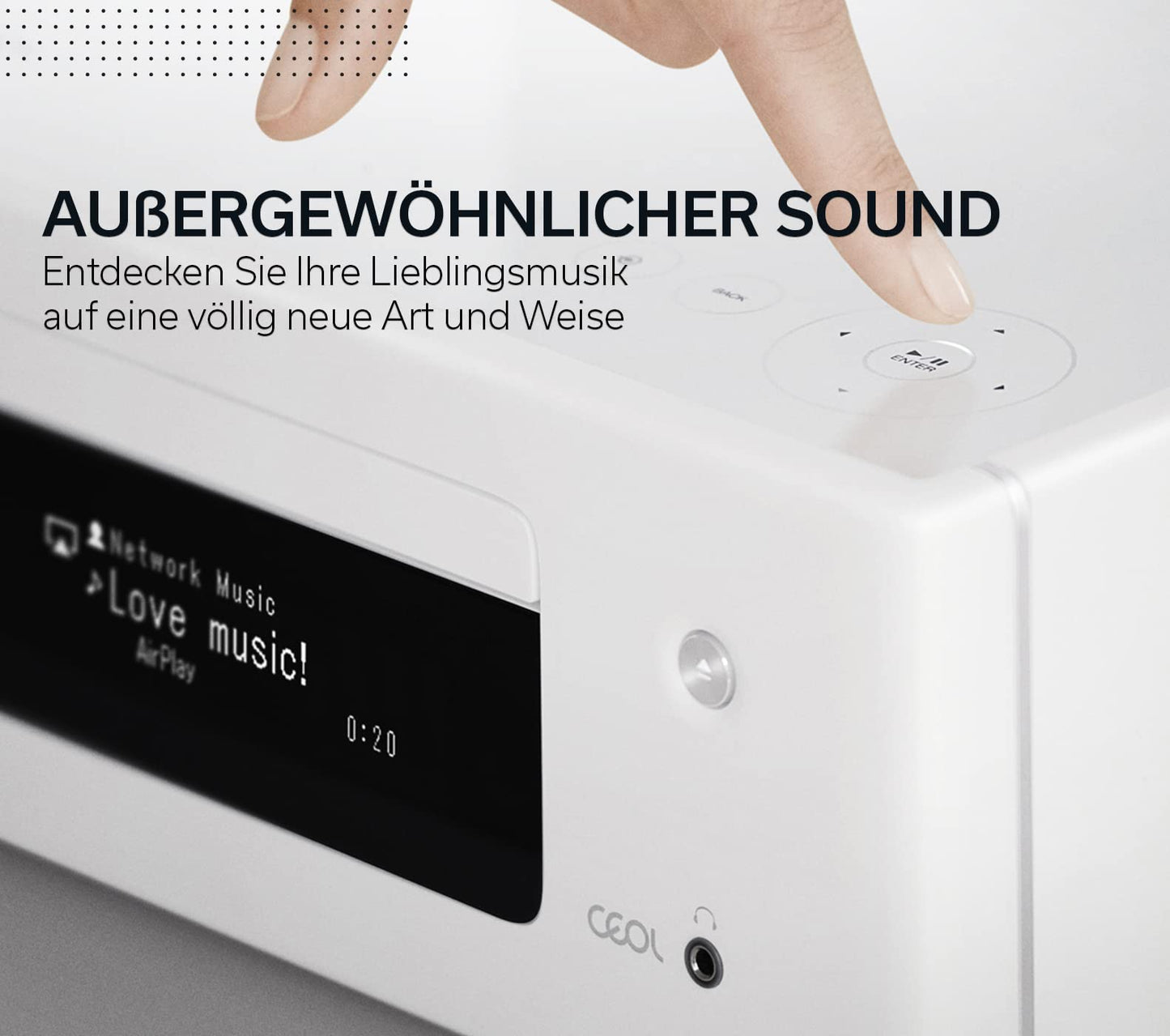 DENON CEOL-N10 Microcadena Bluetooth 130W RMS Blanco
