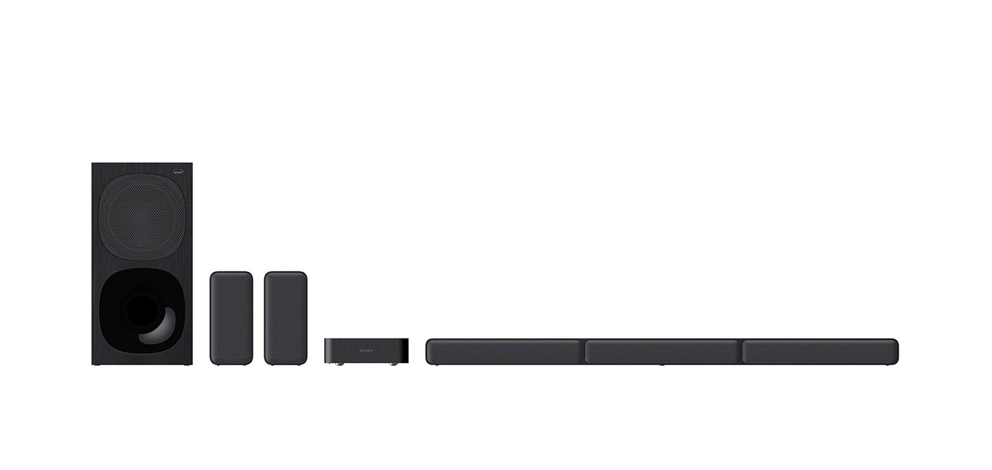 Sony HT-S40R - Barra de Sonido 5.1 (Sistema de Cine en Casa, Altavoces Traseros Inalámbricos, 600 W, Dolby Digital, Bluetooth, Sonido Envolvente), Negro