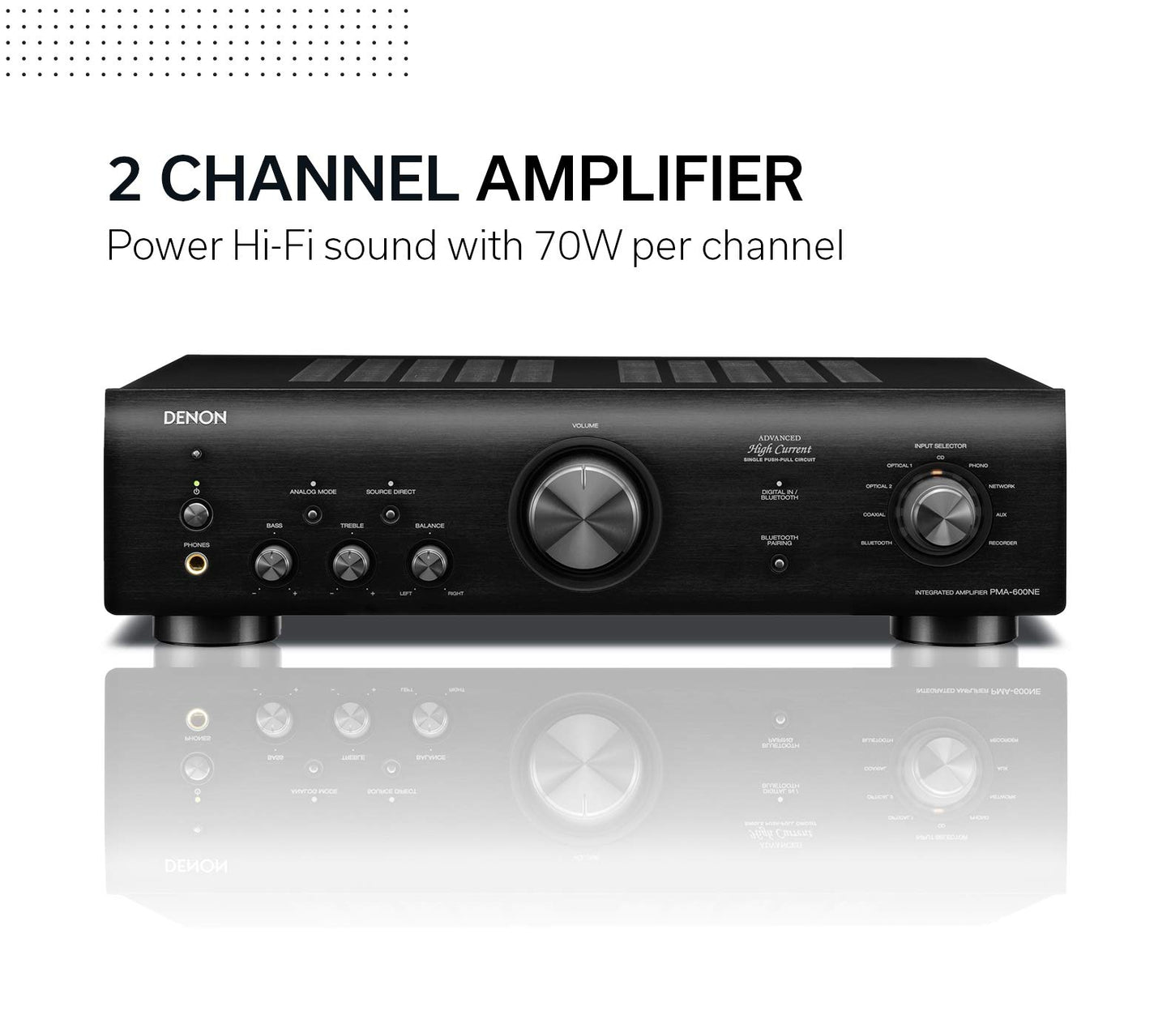 DENON Amplificador, Plata, Talla única