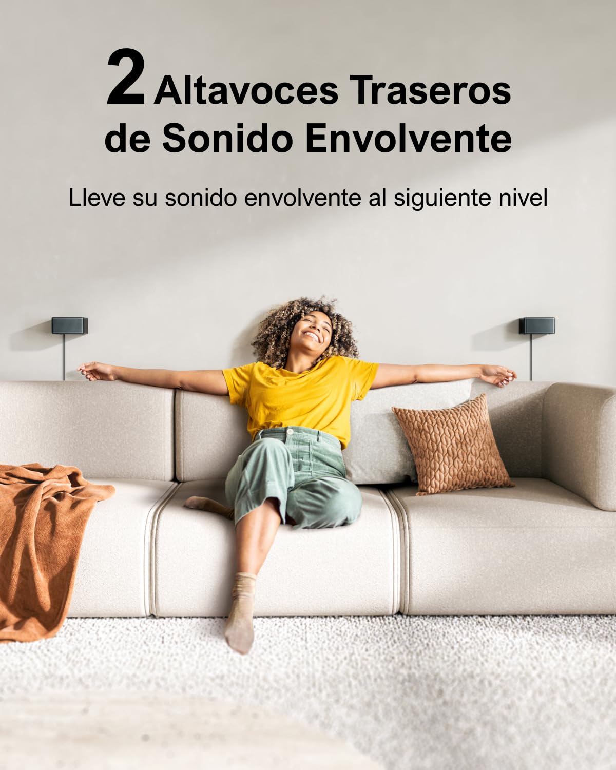 ULTIMEA 7.1 Barra de Sonido TV, Sistema de Sonido Envolvente Virtual, Control por App, 410W, Barra Sonido con Subwoofer y 4 Altavoces Envolventes, Bluetooth 5.3, Poseidon D70