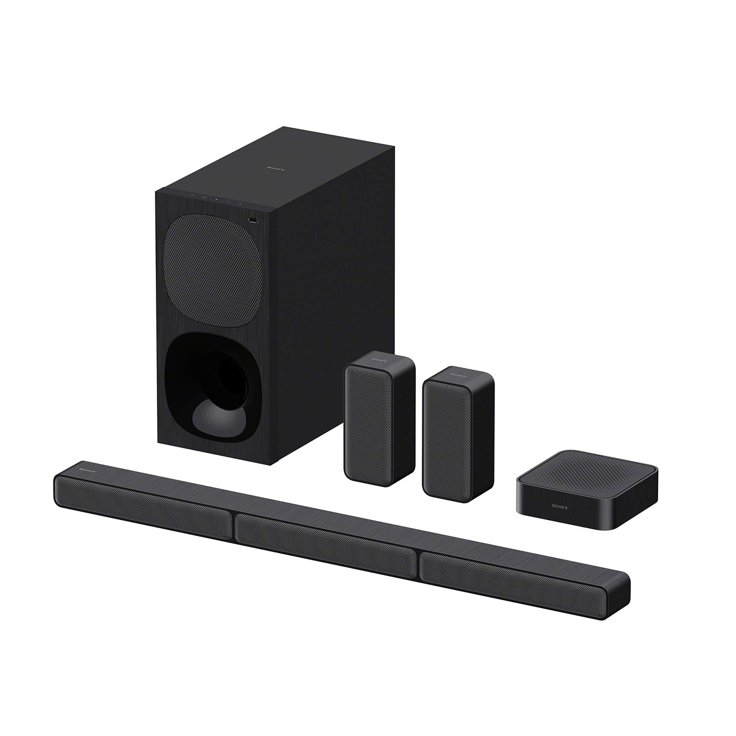Sony HT-S40R - Barra de Sonido 5.1 (Sistema de Cine en Casa, Altavoces Traseros Inalámbricos, 600 W, Dolby Digital, Bluetooth, Sonido Envolvente), Negro