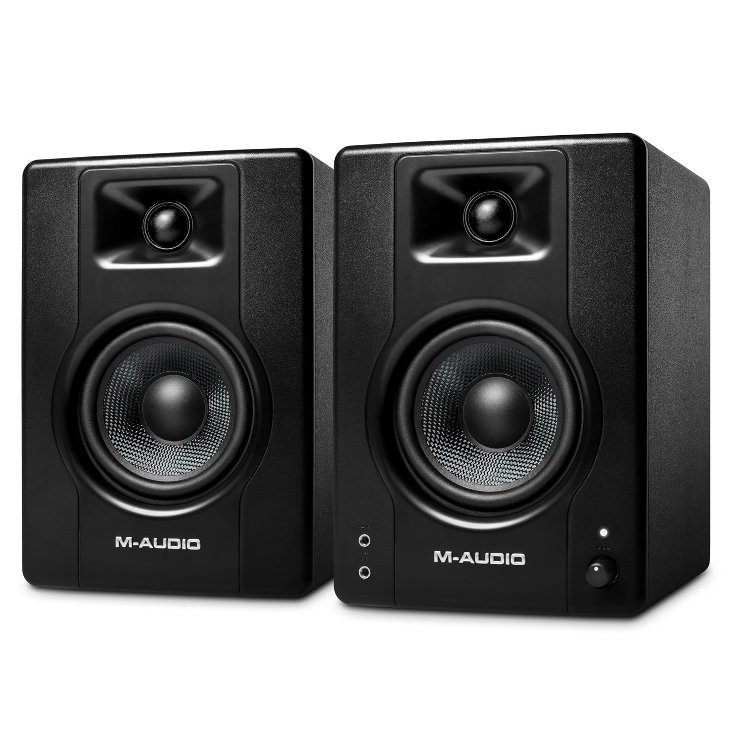 Monitores de Estudio M-AUDIO BX4 Par 4.5" 120W – Altavoces Autoamplificados para PC, Juegos y Producción Musical