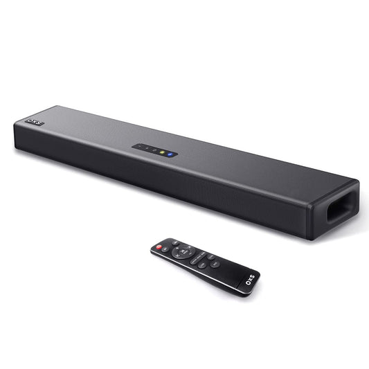 OXS S3 Barra de Sonido para TV, Audio de Cine en Casa con Bluetooth 5.0, Graves Dinámicos, Sonido Envolvente 3D, Mejora del Diálogo, Compatible con AUX/Óptico/Coaxial, Múltiples Modos de Sonido